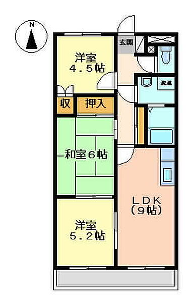 フェリスカーザ 101｜兵庫県小野市神明町(賃貸アパート3LDK・1階・58.30㎡)の写真 その2