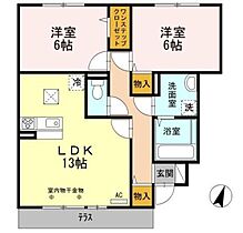 ソレイユＭ 102 ｜ 兵庫県姫路市大津区真砂町（賃貸アパート2LDK・1階・60.73㎡） その2