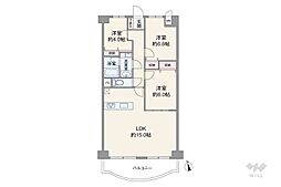 さんくれーる茨木C棟 3LDKの間取図画像