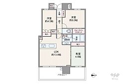 パークタワー南千里丘 3LDKの間取図画像