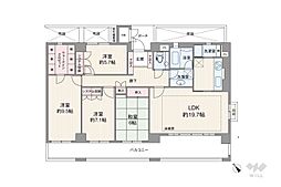 グランドメゾン茨木北春日丘 4LDKの間取図画像