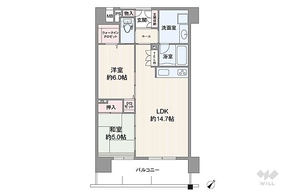 間取りを拡大表示