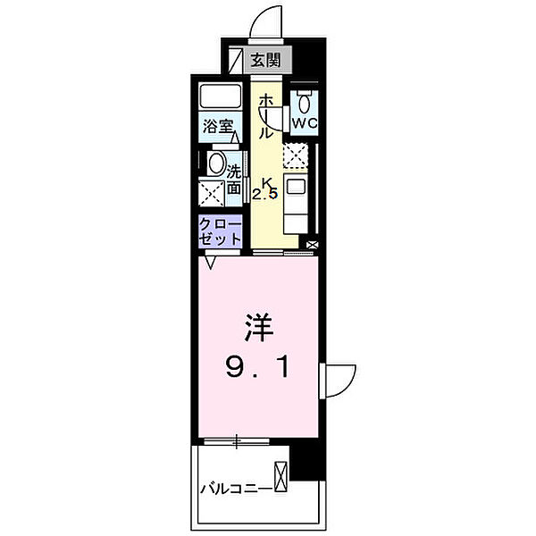 神奈川県厚木市岡田3丁目(賃貸マンション1K・2階・30.96㎡)の写真 その2