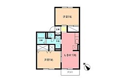 神奈川県海老名市下今泉4丁目3-28（賃貸アパート2LDK・1階・49.11㎡） その2