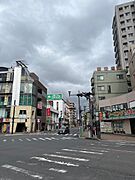 本川越駅からの交差点からの風景