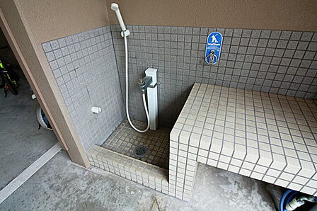 ペット用足洗い場