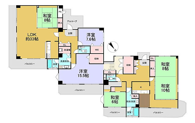 間取り ロイヤルリゾートヴァンベール霧島 13階/-