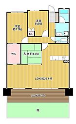 リビオ・サンリヤン鞘ケ谷 3LDKの間取図画像