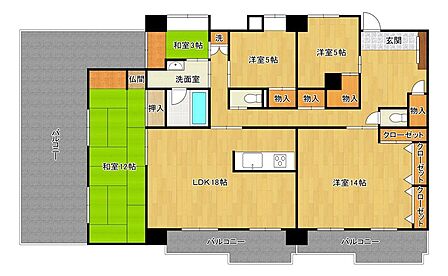 間取り図は現況を優先します。