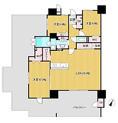 アーティックス青山ベラヴィータ 3LDKの間取図画像