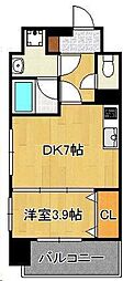 ルネッサンス21小倉東 1LDKの間取図画像