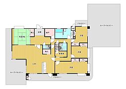 エクレール老松公園 3LDKの間取図画像
