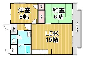 エスペランサ宝塚  ｜ 兵庫県宝塚市安倉南2丁目（賃貸マンション2LDK・4階・56.58㎡） その2