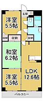 ユーロメゾン伊丹  ｜ 兵庫県伊丹市荒牧3丁目（賃貸マンション3LDK・4階・66.30㎡） その2