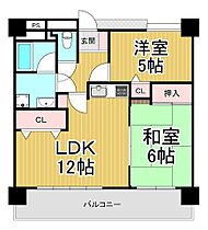 ライオンズマンション豊中上野第2  ｜ 大阪府豊中市上野西4丁目（賃貸マンション2LDK・2階・52.06㎡） その2