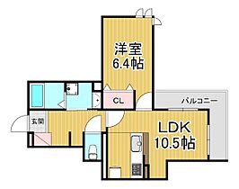 兵庫県西宮市上甲子園4丁目（賃貸アパート1LDK・2階・42.47㎡） その2