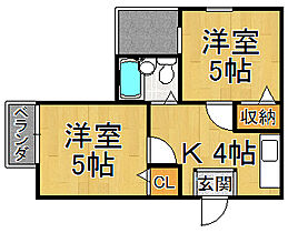 セレーノ門戸  ｜ 兵庫県西宮市門戸荘（賃貸マンション2K・4階・24.09㎡） その2