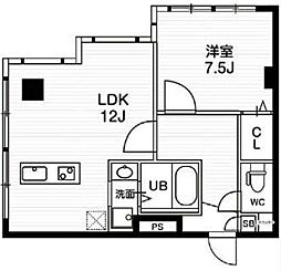 T'sgarden都筑ふれあいの丘2 1LDKの間取図画像