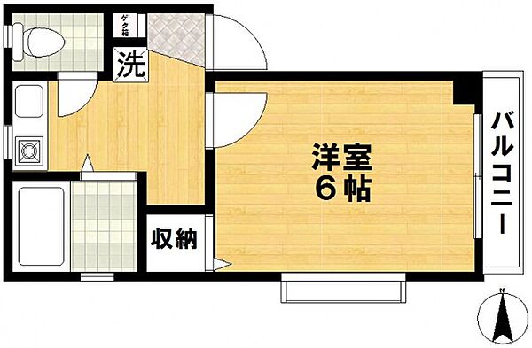 アークスクエア 201号室｜東京都江戸川区一之江３丁目(賃貸マンション1K・2階・19.00㎡)の写真 その2