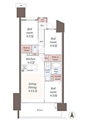 間取図画像 3LDK