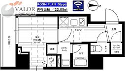 ステージファースト横浜阪東橋 10階1Kの間取り