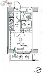 RELUXIA横濱弘明寺 9階1Kの間取り