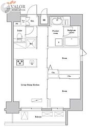SPコート両国 9階2LDKの間取り