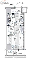 メインステージ横濱鶴見 9階1Kの間取り