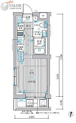 ベルグレード吉野町 ワンルームの間取図画像
