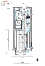 ベルグレード吉野町 ワンルームの間取図画像