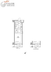 RELUXIA GRANDE 川崎大師公園 1Kの間取図画像