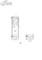 RELUXIA GRANDE 川崎大師公園 1Kの間取図画像