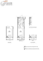 RELUXIA GRANDE 川崎大師公園 1Kの間取図画像