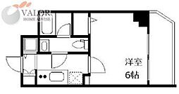 ディアレイシャス横浜吉野町 1Kの間取図画像