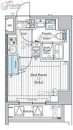 MAXIV横浜吉野町NORTH 1Kの間取図画像