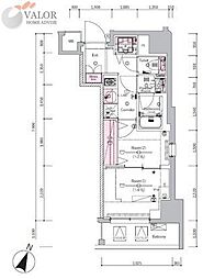 SYFORME SHINKOYASU 1DKの間取図画像