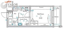 ラフィスタ元町2 1Kの間取図画像