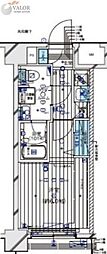 メインステージ横濱伊勢佐木2 1Kの間取図画像