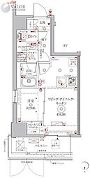 クレイシアIDZ鶴見 1LDKの間取図画像