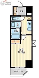 シティラックスヨコハマ 1Kの間取図画像