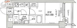 アイルグランデ横浜サウス 1Kの間取図画像