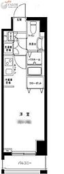 グランフォース横浜関内 1Kの間取図画像