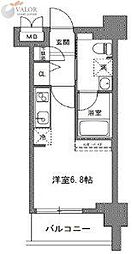 TLRレジデンス川崎大師 ワンルームの間取図画像