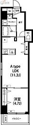 リブリ・Sharky 1LDKの間取図画像