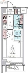 LEXE鷺沼 1Kの間取図画像