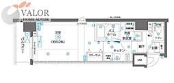 ZOOMYOKOHAMAEAST 1Kの間取図画像