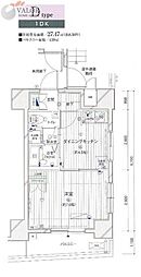 MAINSTAGE川崎7アイディアル 1DKの間取図画像