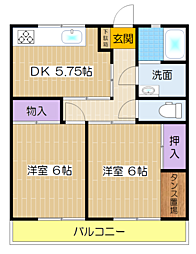 キャッスルオリーブＢ 2階/202