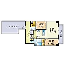 ＭＯＤＥＲＮ　ＰＡＬＡＺＺＯ　大濠　Ｎｏｒｄ 1001 ｜ 福岡県福岡市中央区荒戸１丁目11番14号（賃貸マンション2LDK・10階・58.14㎡） その2