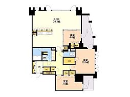 プレミスト大濠公園 3LDKの間取図画像